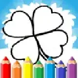 4 Leaf Clover Coloring Page