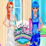 Girls Colour Match and Dress up