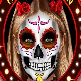 Kylie Jenner Halloween Face Art